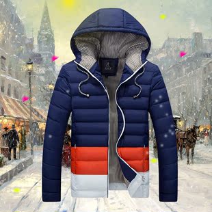 2016冬季新款棉衣男青少年保暖加厚羽绒棉服男士韩版连帽棉袄外套