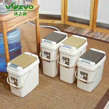 沃之沃大容量茶水桶功夫塑料茶叶桶茶桶茶渣桶排水桶垃圾桶