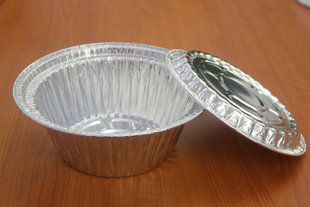6C特强型煲仔饭铝箔碗+铝箔盖 锡纸碗一次性外卖打包餐盒
