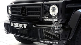 奔驰 W463 16款 G500 升级 Brabus 巴博斯 带 LED 灯 前唇下巴