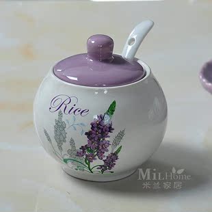 【天天特价】单个陶瓷调味罐DIY/调味盒瓶调料罐盒瓶盐罐装