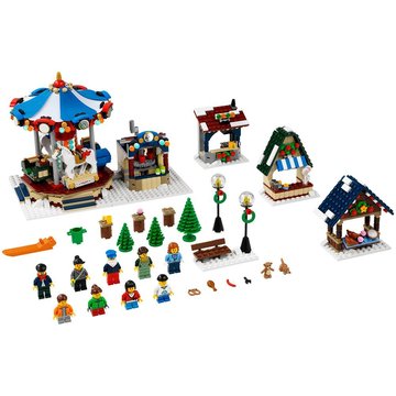 【现货 米娅拾光】LEGO 10235 圣诞冬季村庄市场 冬季木马