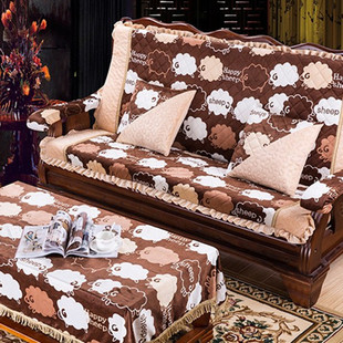夏季木椅垫子实木红木沙发坐垫带靠背加厚沙发坐垫子木沙发垫冰丝