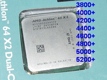 AM2 940针/双核/CPU/3600+3800+ 4000+ 4200+ 5000+AMD其他型号