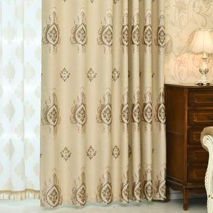 定制棉麻窗帘欧式客厅高档大气豪华奢华卧室全遮光布厚落地窗成品