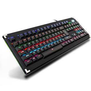 蝙蝠骑士RGB机械键盘lol游戏有线键盘 青轴黑轴104键无冲