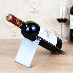 菲仕骏 不锈钢红酒架葡萄酒架 欧式创意酒架 时尚家居摆件酒瓶架