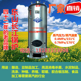 乐山长江锅炉-立式燃煤烧木柴0.4、0.7MPa压力蒸汽锅炉、工业锅炉