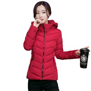 2016冬装新款韩版时尚修身加厚羽绒棉服女短款保暖小棉袄学生外套