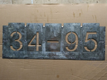 不锈钢铁皮镀锌板镂空字模板 空心字数字 图案喷漆模板 字母牌