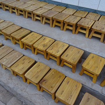 包邮农家实木儿童小板凳幼儿园小迷你跳舞凳木头家用创意榆木凳子