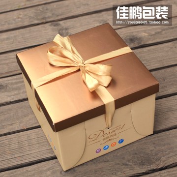 新款6寸生日蛋糕盒子8寸10寸12寸包邮定做各类尺寸烘焙包装西点盒